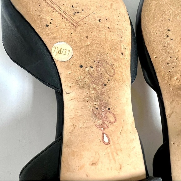 ARTURO CHIANG classics black matte leather flats womens size 7 - Picture 7 of 10